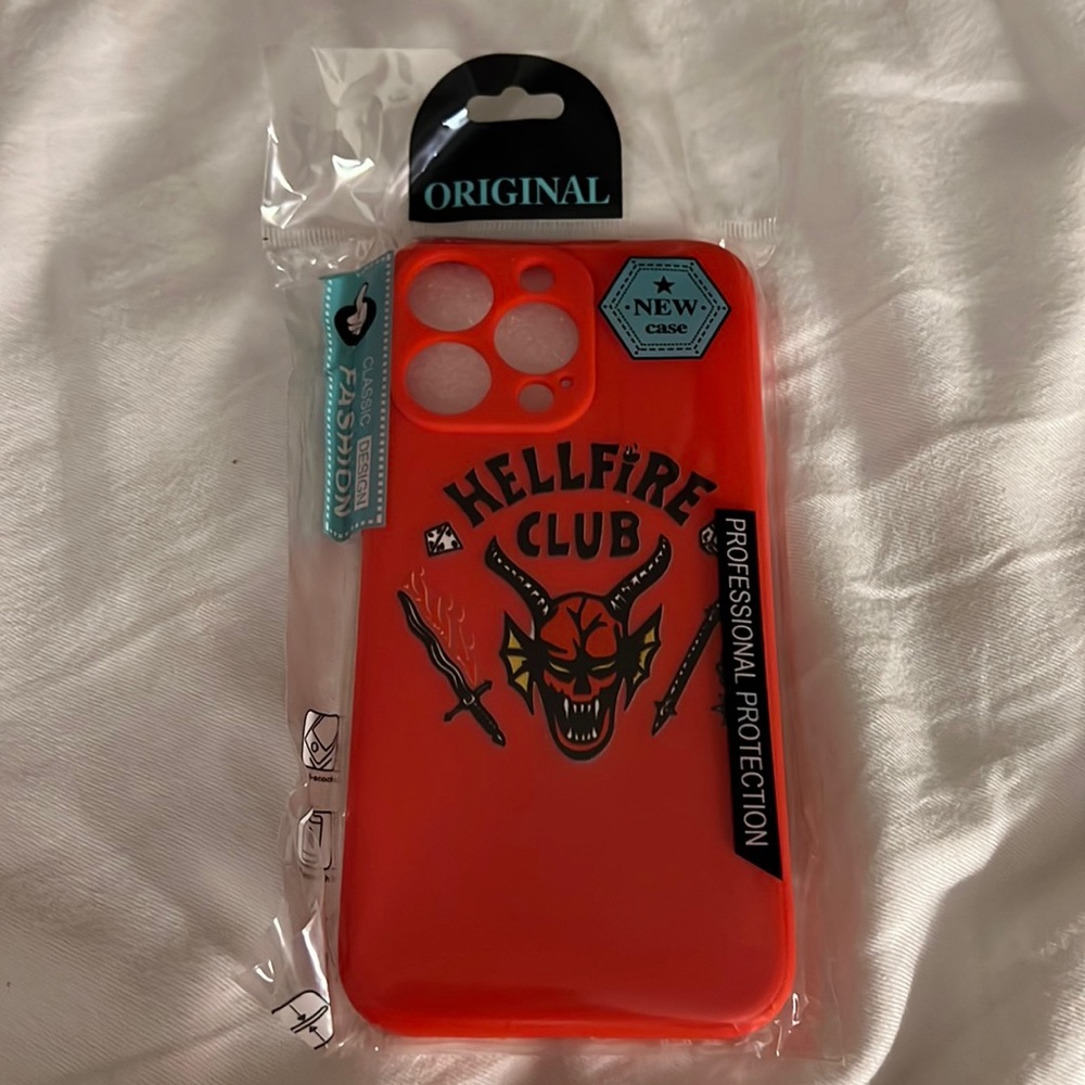 New Hellfire Club Stranger Things Netflix Silicone iPhone 13 Pro Case